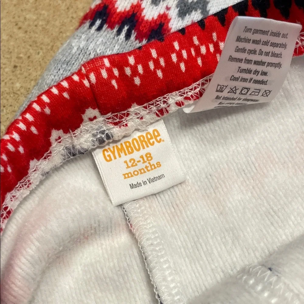 Gymboree Red and Gray Kids Matching Set